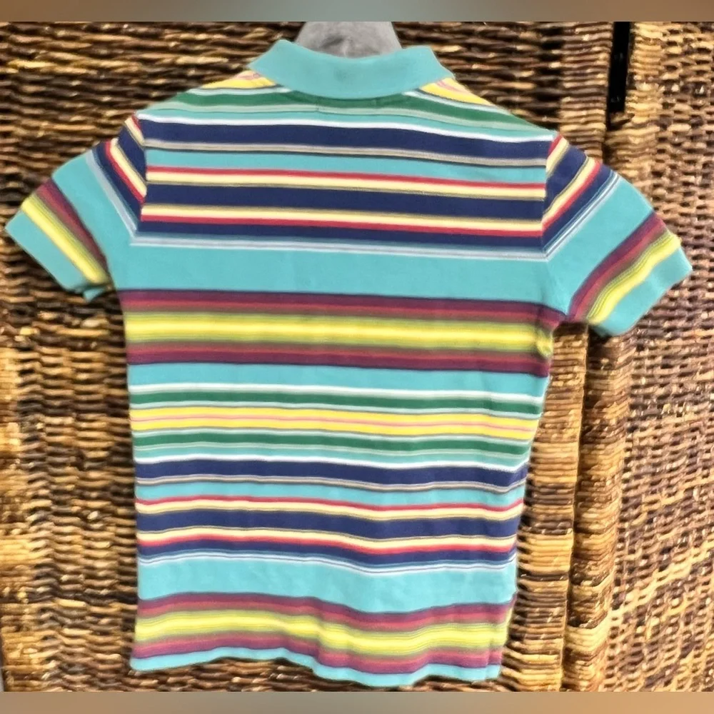 Ralph Lauren‎ Kids Colorful Striped Polo Shirt- Size:4/4T